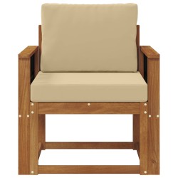 Canapé d’extérieur Bois d'acacia massif et polyester Naturel 561705561705
