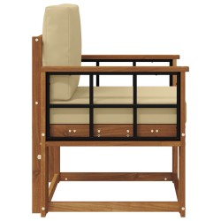 Canapé d’extérieur Bois d'acacia massif et polyester Naturel 561705561705