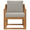 Canapé d’extérieur Bois d'acacia massif et polyester 561707561707