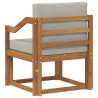 Canapé d’extérieur Bois d'acacia massif et polyester 561707561707