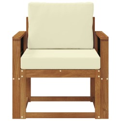 Canapé d’extérieur Bois d'acacia massif et polyester Naturel 561713561713