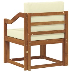 Canapé d’extérieur Bois d'acacia massif et polyester Naturel 561714561714
