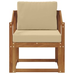 Canapé d’extérieur Bois d'acacia massif et polyester Naturel 561721561721