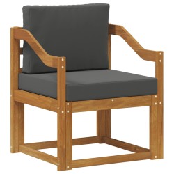 Canapé d’extérieur Bois d'acacia massif et polyester Naturel 561722561722