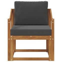 Canapé d’extérieur Bois d'acacia massif et polyester Naturel 561722561722