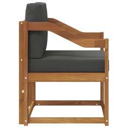 Canapé d’extérieur Bois d'acacia massif et polyester Naturel 561722561722
