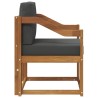 Canapé d’extérieur Bois d'acacia massif et polyester Naturel 561722561722