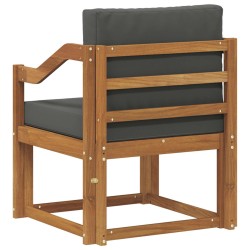 Canapé d’extérieur Bois d'acacia massif et polyester Naturel 561722561722