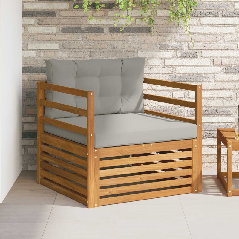 Canapé d’extérieur Bois d'acacia massif et polyester 561730561730