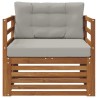 Canapé d’extérieur Bois d'acacia massif et polyester 561730561730