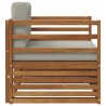 Canapé d’extérieur Bois d'acacia massif et polyester 561730561730