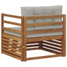 Canapé d’extérieur Bois d'acacia massif et polyester 561730561730