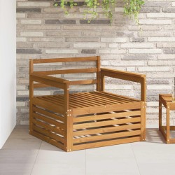 2 Pièce Canapé avec Accoudoirs Bois d'Acacia Massif Naturel 561737561737