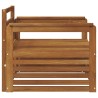 2 Pièce Canapé avec Accoudoirs Bois d'Acacia Massif Naturel 561737561737