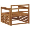 2 Pièce Canapé avec Accoudoirs Bois d'Acacia Massif Naturel 561737561737