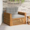 Canapé d’extérieur Bois d'acacia massif et polyester 561744561744