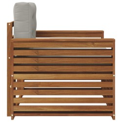 Canapé d’extérieur Bois d'acacia massif et polyester 561744561744