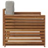 Canapé d’extérieur Bois d'acacia massif et polyester 561744561744