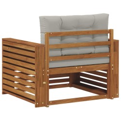 Canapé d’extérieur Bois d'acacia massif et polyester 561744561744