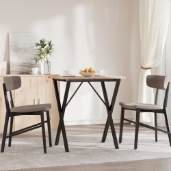 Pieds de table à manger cadre en X 60x50x73 cm acier 561759561759