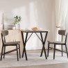 Pieds de table à manger cadre en X 60x50x73 cm acier 561759561759