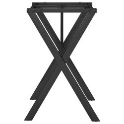 Pieds de table à manger cadre en X 60x50x73 cm acier 561759561759