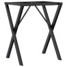 Pieds de table à manger cadre en X 60x50x73 cm acier 561759561759
