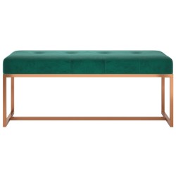 Banc Vert foncé 110x36x45 cm Velours 561762561762