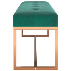 Banc Vert foncé 110x36x45 cm Velours 561762561762