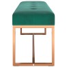 Banc Vert foncé 110x36x45 cm Velours 561762561762