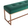 Banc Vert foncé 110x36x45 cm Velours 561762561762