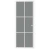 Porte intérieure 83x201,5 cm Blanc Verre ESG et aluminium 561767561767