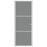 Porte intérieure 83x201,5 cm Blanc Verre ESG et aluminium 561768561768
