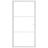 Porte intérieure 102,5x201,5 cm Blanc Verre ESG et aluminium 561769561769