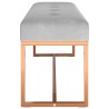 Banc Gris 110x36x45 cm Velours 561771561771