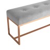 Banc Gris 110x36x45 cm Velours 561771561771