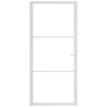 Porte intérieure 93x201,5 cm Blanc Verre ESG et aluminium 561772561772