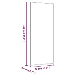 Miroir mural 40x100 cm Verre Rectangulaire 561776561776