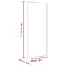 Miroir mural 40x100 cm Verre Rectangulaire 561776561776
