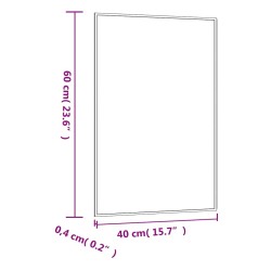 Miroir mural 40x60 cm Verre Rectangulaire 561777561777