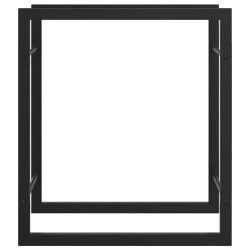 Portant de bois de chauffage Noir mat 50x28x56 cm Acier 561778561778