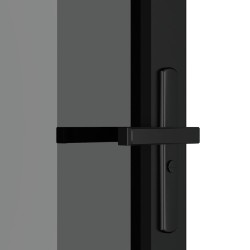 Porte intérieure 102,5x201,5 cm Noir Verre ESG et aluminium 561780561780