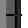 Porte intérieure 102,5x201,5 cm Noir Verre ESG et aluminium 561780561780