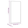 Miroir mural 30x60 cm verre rectangulaire 561781561781