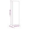 Miroir mural 30x100 cm Verre Rectangulaire 561783561783