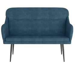 Banc Bleu 110x76x80 cm Velours 561788561788