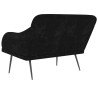 Banc Noir 110x76x80 cm Velours 561789561789