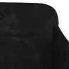Banc Noir 110x76x80 cm Velours 561789561789
