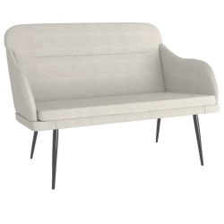 Banc Crème 110x76x80 cm Velours 561791561791