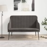 Banc Gris foncé 110x76x80 cm Velours 561793561793